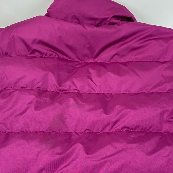 Lands End Down Puffer Jacket Womens XL Tall Magenta Pink Full Zip Pockets - Picture 15 of 15